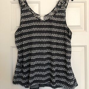 Black and white tank